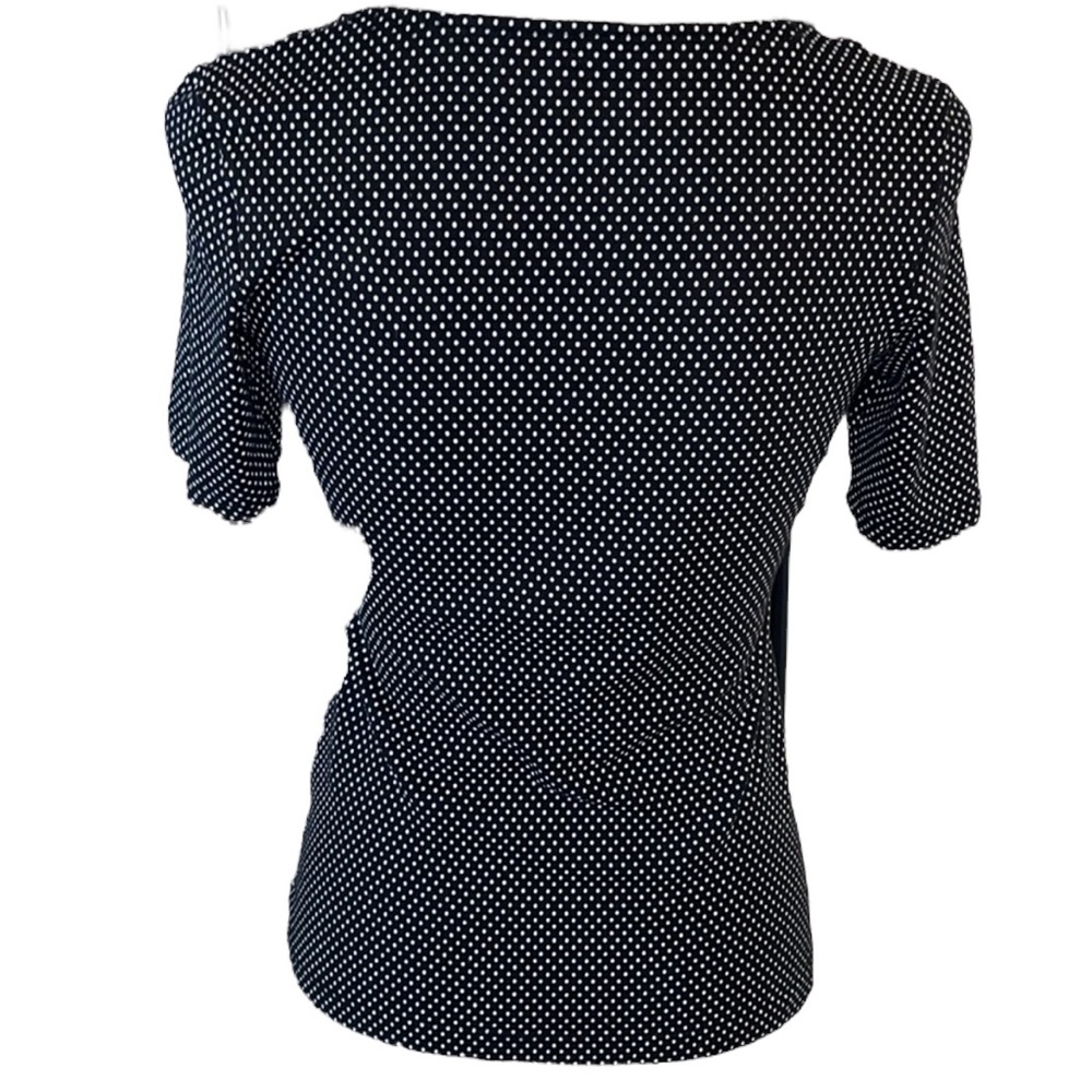 Tommy Hilfiger Blue Polka Dot Top Size Small Petite - Picture 9 of 13